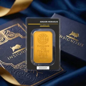 Zlatna pločica 100g investiciono zlato 999.9 fine gold