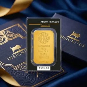 Zlatna pločica 50g investiciono zlato 999.9 fine gold
