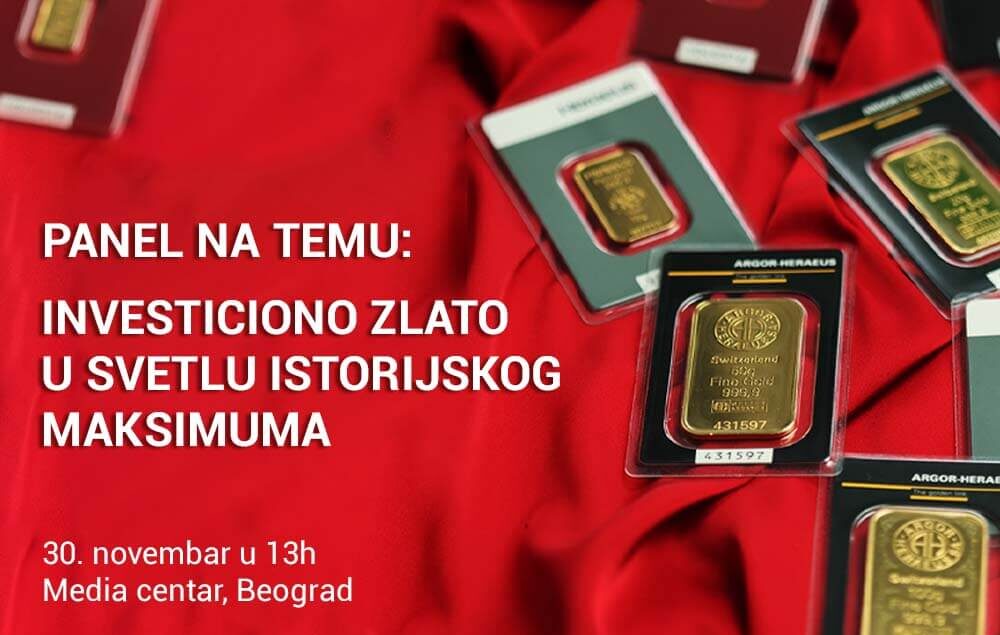 Panel na temu „Investiciono zlato u svetlu istorijskog maksimuma“